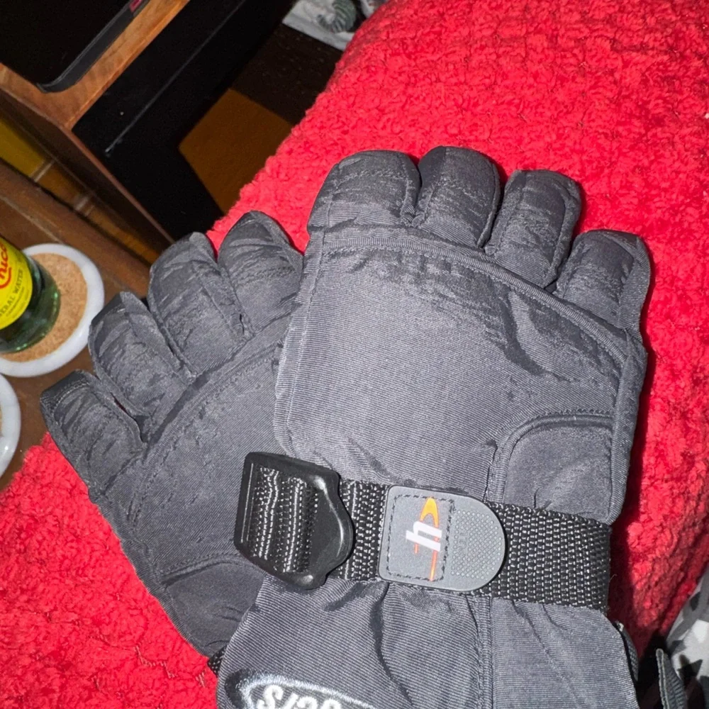 Durable Black Kids Mittens by [Brand]